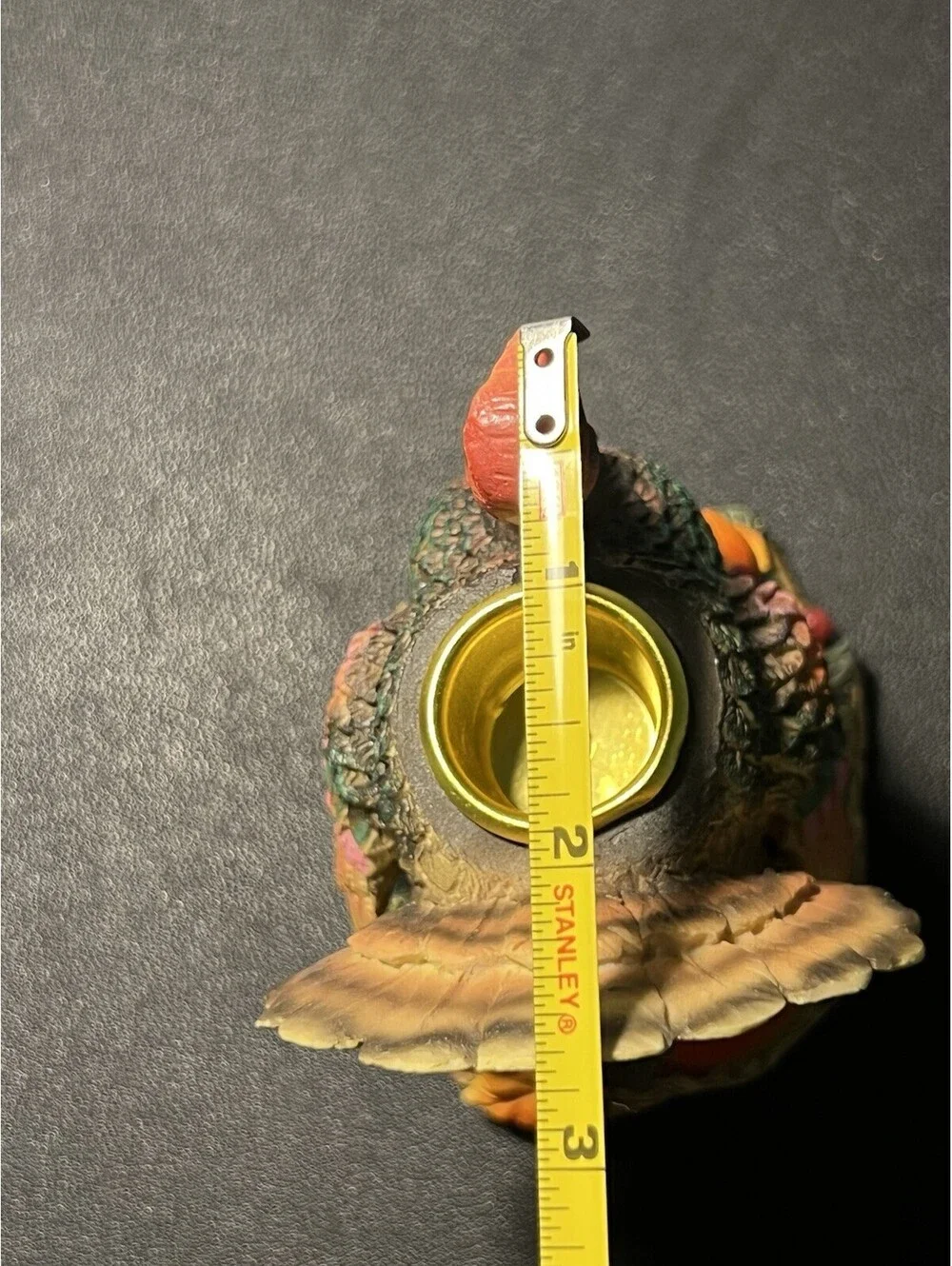 Vintage 1990s Set Of 2 Turkey Harvest Tealight Candle Holders Resin, 3.5x4.25”